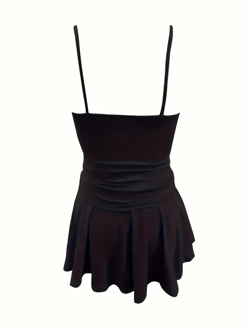 Conjunto de Top de Cintura Estilizado para Mujeres y Falda