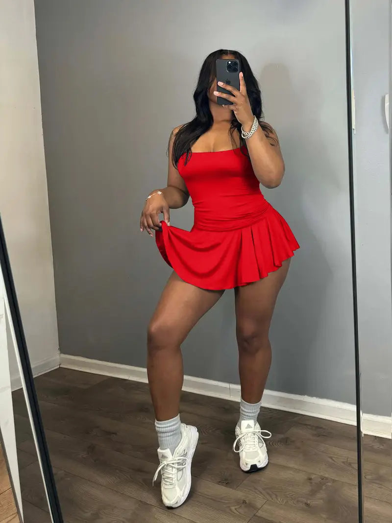 Conjunto de Top de Cintura Estilizado para Mujeres y Falda