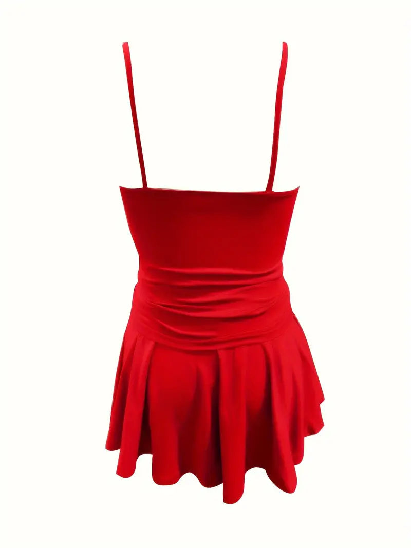 Conjunto de Top de Cintura Estilizado para Mujeres y Falda